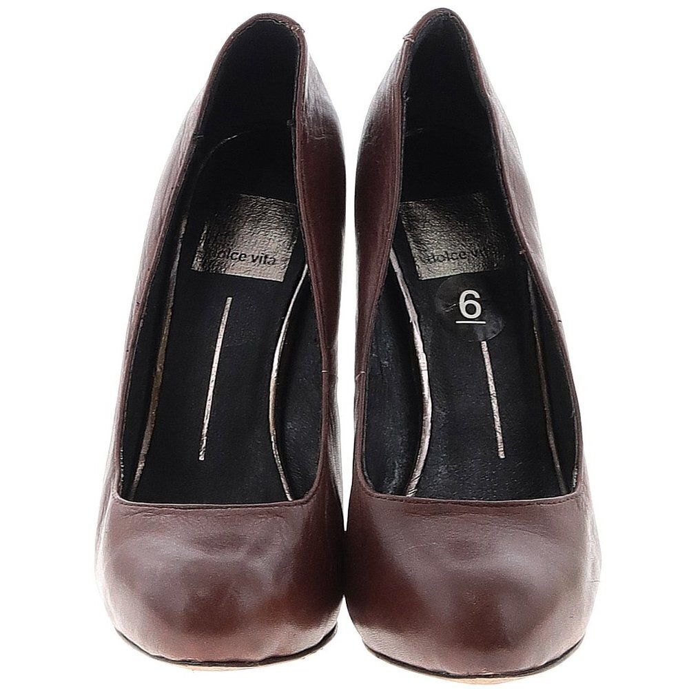 Dolce Vita Chocolate Brown Stiletto Heels - Picture 3 of 8